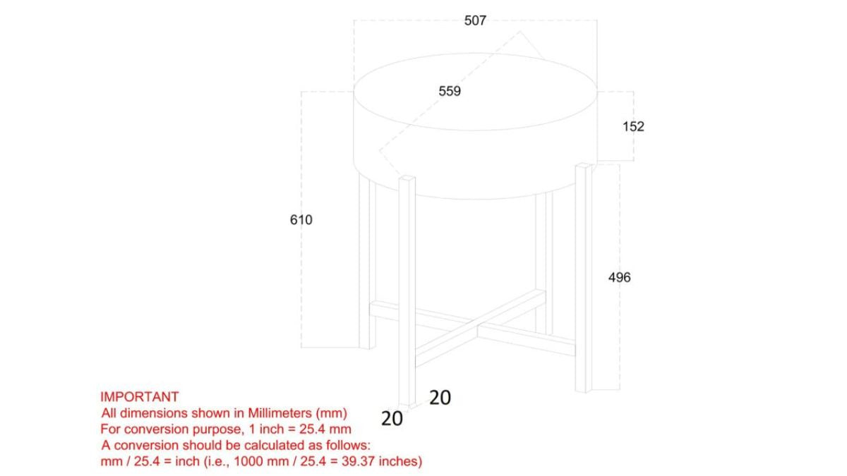 BLOX END TABLE