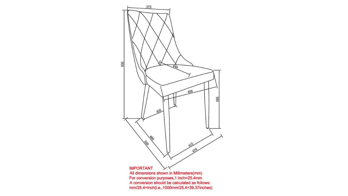 WORLDWIDE HOME FURNISHINGS DEVO DINING CHAIR (SET OF 2)