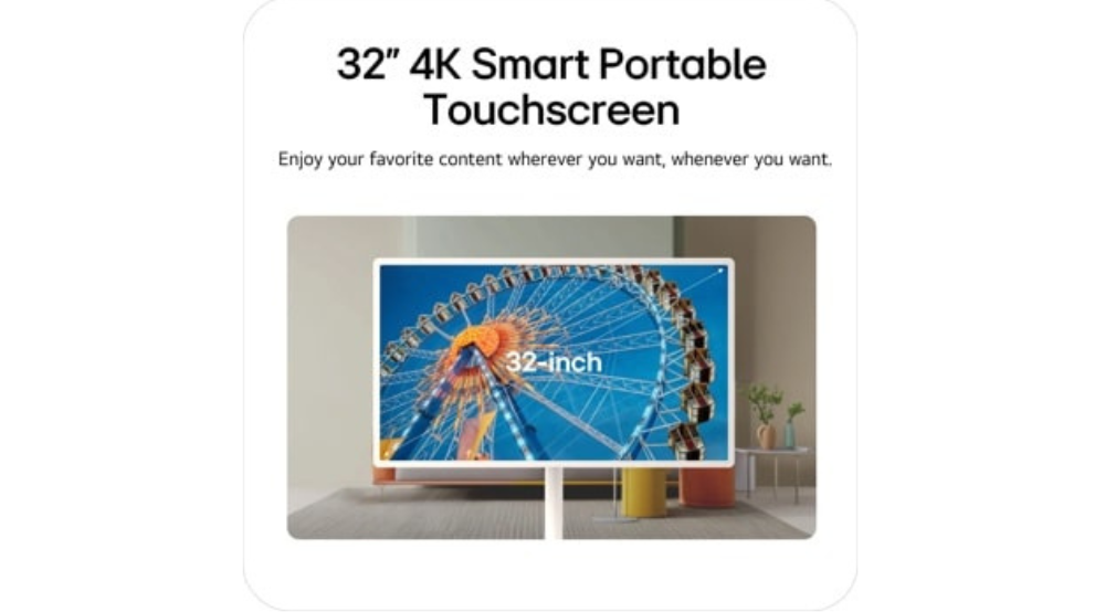 32" LG StanbyME 2 Max LX6 Movable Screen (32LX6BWGA)-2026