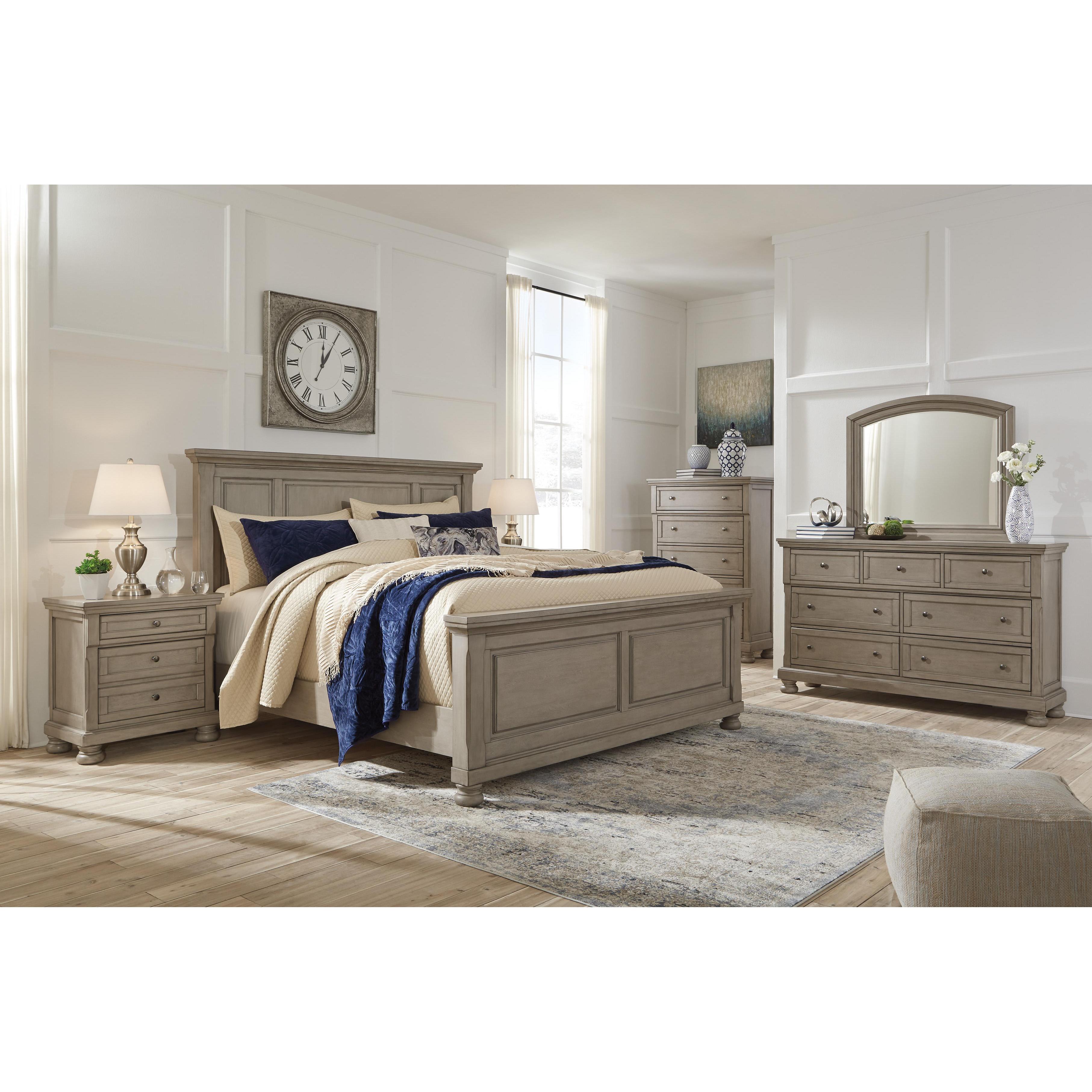 Signature Design by Ashley Lettner B733B43 6 pc Queen Panel Bedroom Set IMAGE 1
