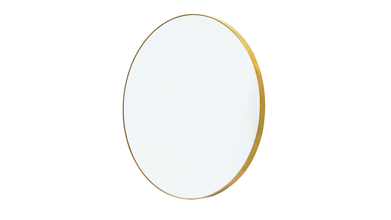 Wall Mirror: Brushed Gold