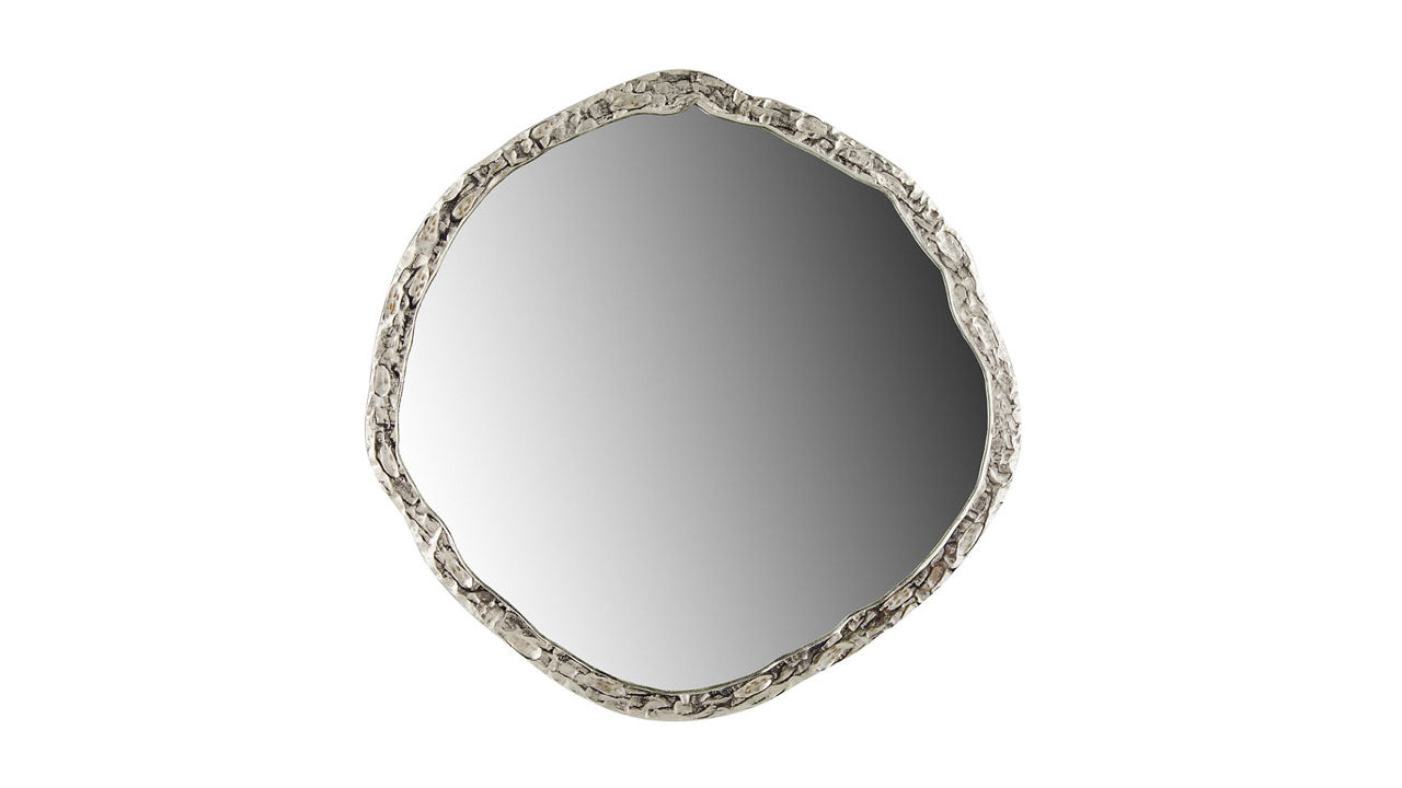 Organic Wall Mirror: Silver