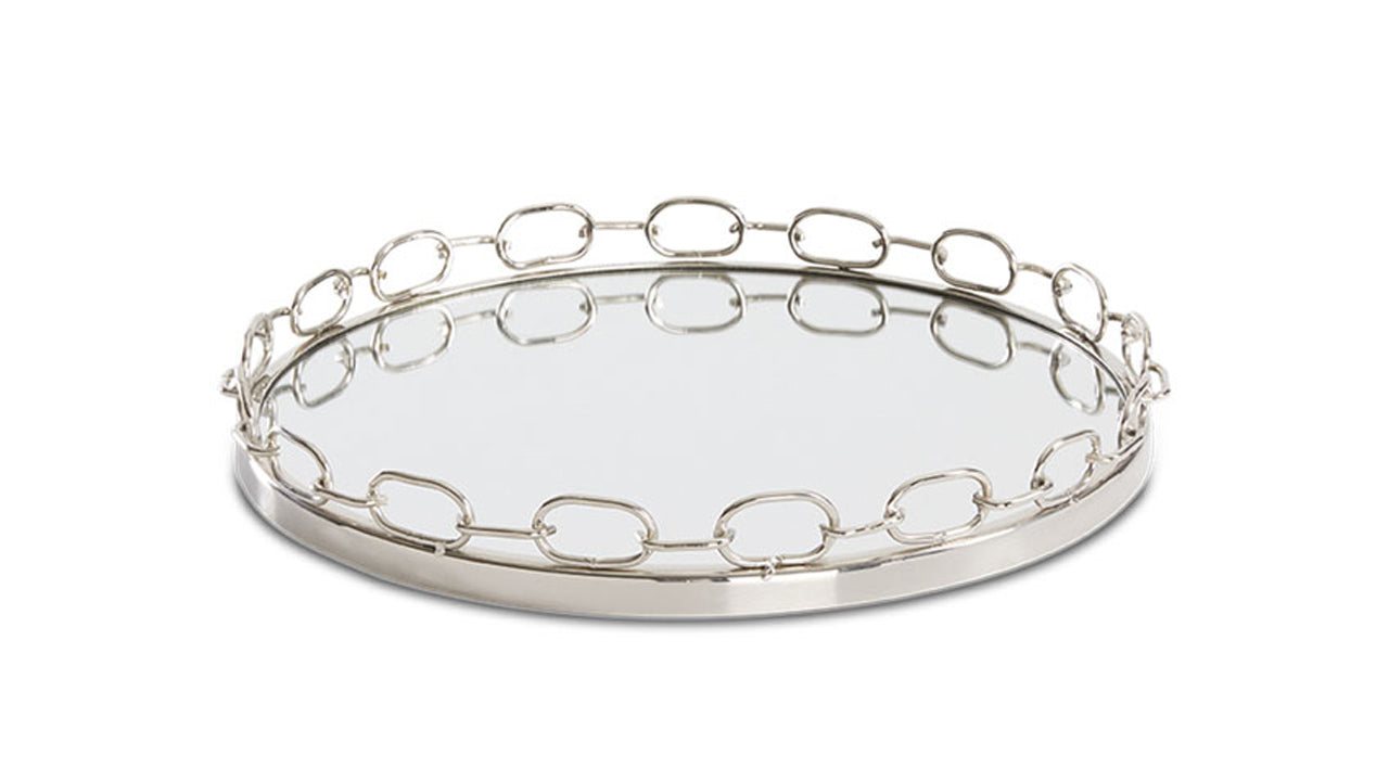 Chain Link Tray: Silver