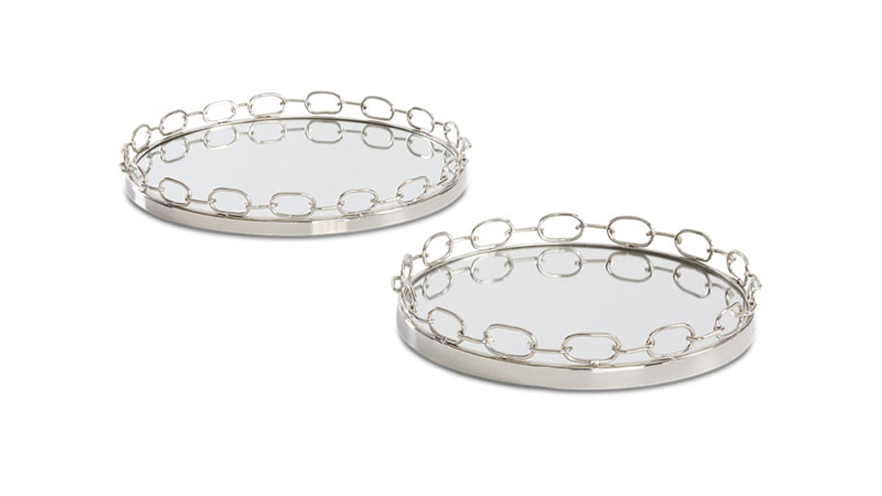 Chain Link Tray: Silver