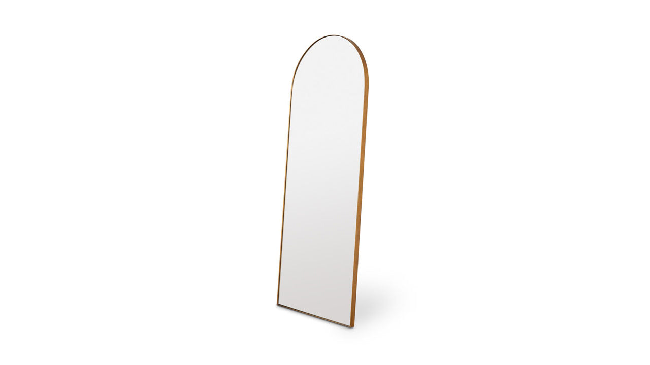Philip Floor Mirror: Gold Frame