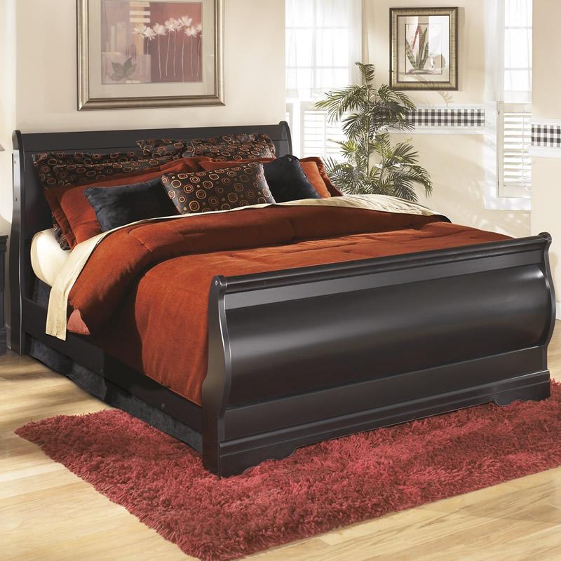 Signature Design by Ashley Huey Vineyard B128-98 Queen Sleigh Rails IMAGE 2