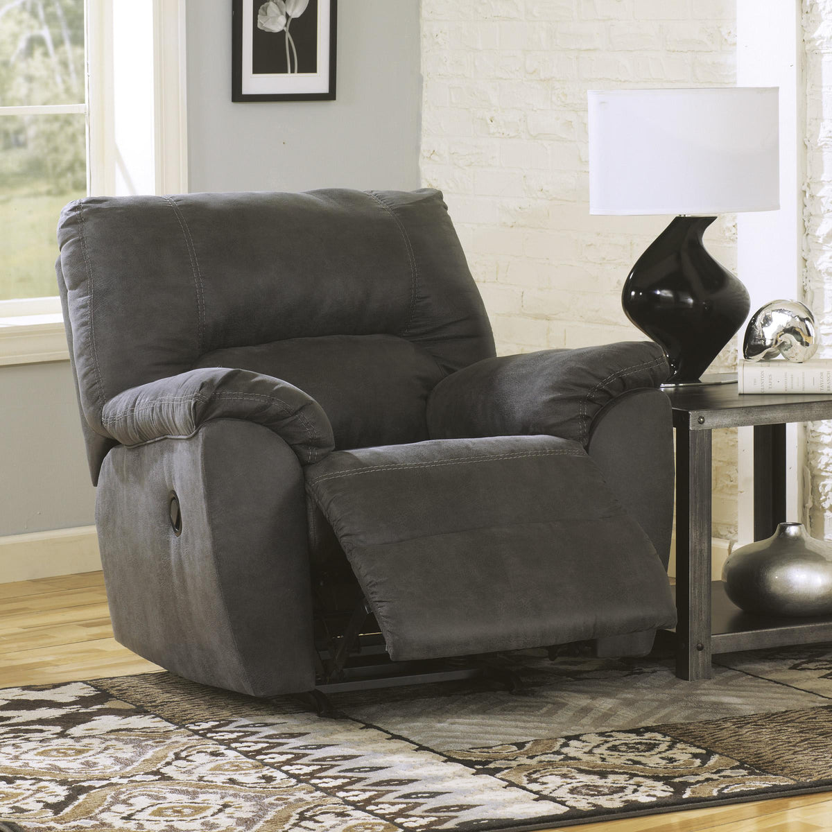 Signature Design by Ashley Tambo Rocker Leather Look Recliner 2780125 IMAGE 2