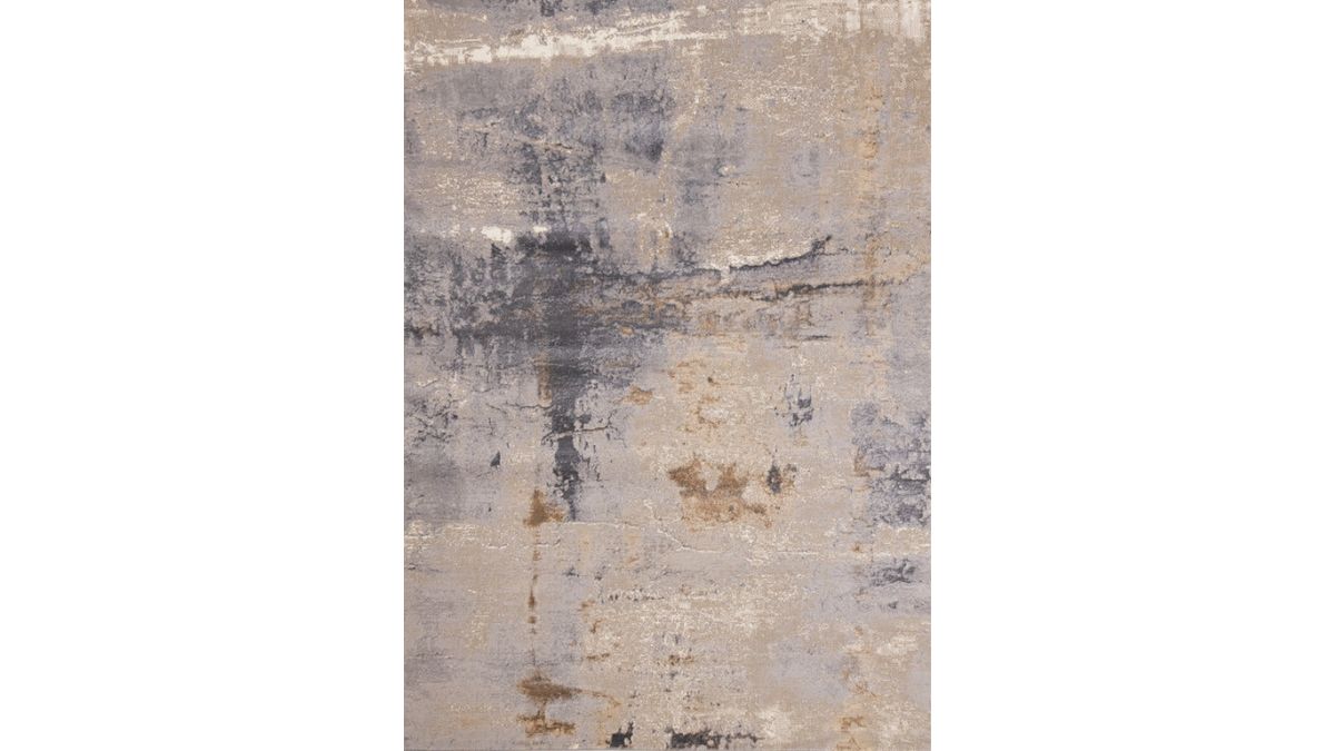 Emory Taupe White Brown Distressed Rug