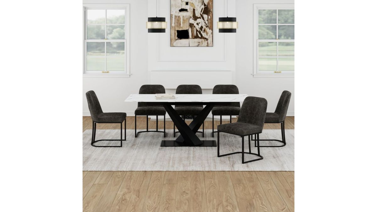 WORLDWIDE HOME FURNISHINGS JULIUS/DARIO 7PC DINING SET