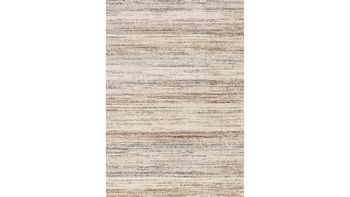 Marquis White Grey Orange Distressed Rug