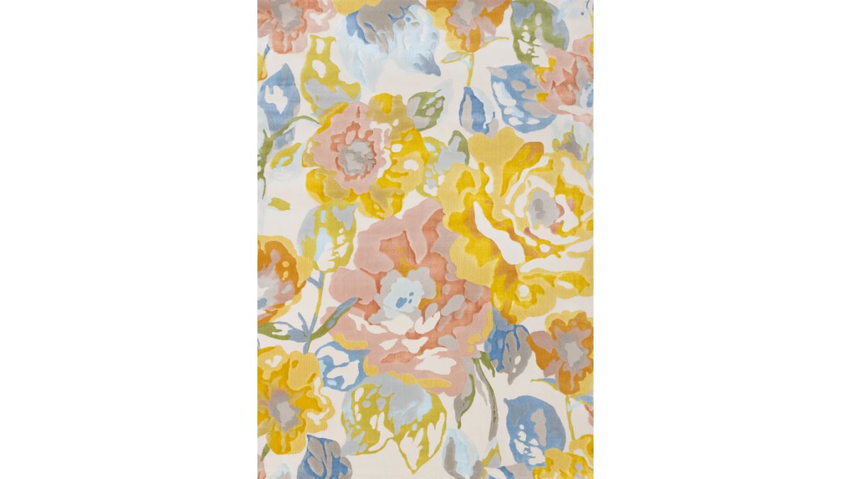 Belle Yellow Blue Pink Floral Rug