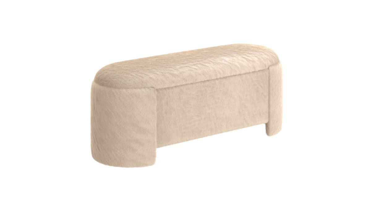 WORLDWIDE HOME FURNISHINGS SELENE STORAGE OTTOMAN