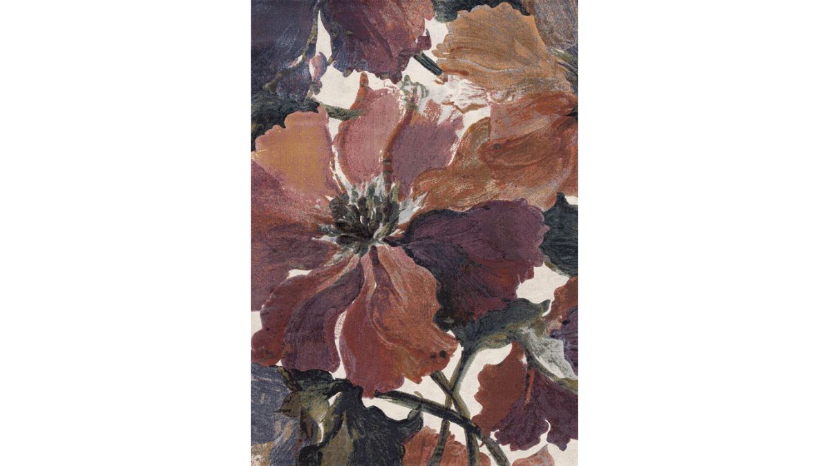 Aurora Pink Orange Purple Floral Rug