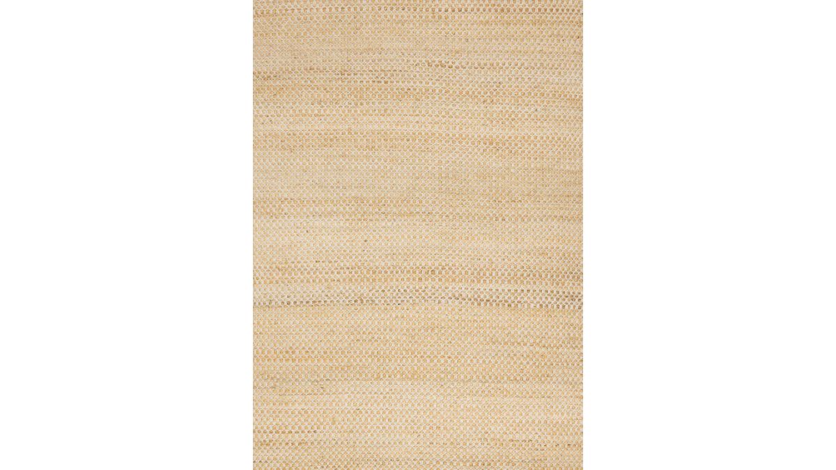 Naturals Light Oak Intricate Cream Weave Jute Rug