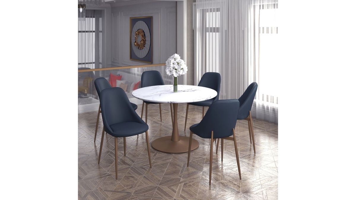WORLDWIDE HOME FURNISHINGS ZILO/CLEO 7PC DINING SET
