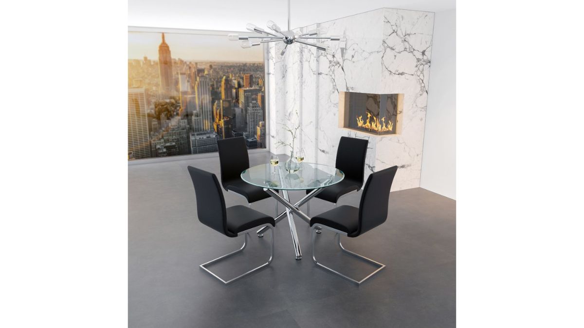 WORLDWIDE HOME FURNISHINGS SOLARA/MAXIM 5PC DINING SET