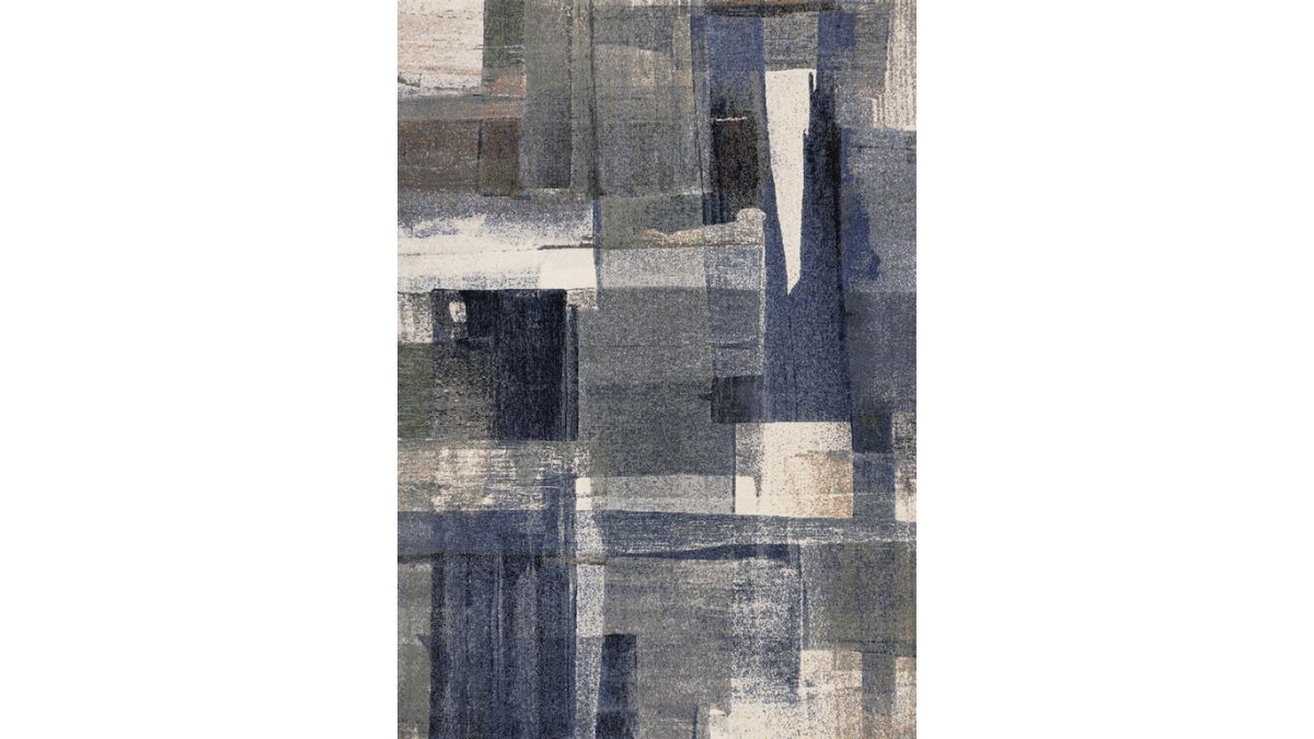 Aurora Blue Green Orange White Distressed Paint Strokes
