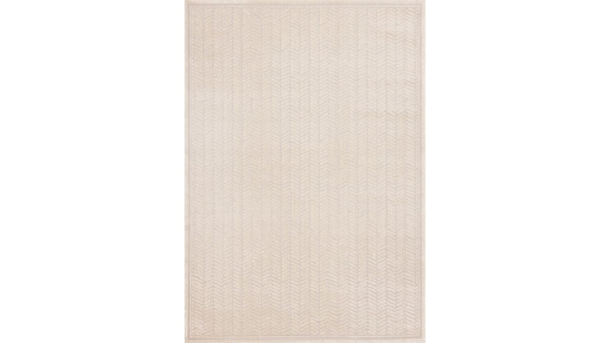 Ellington Cream Herringbone Columns Rug