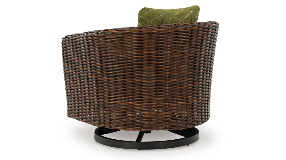 HORIZON HALL OUTDOOR SWIVEL LOUNGE CHAIR WITH CUSHION
