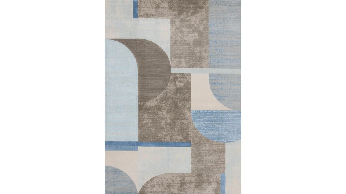 Belle Blue Grey Cream Shape Shifting Rug
