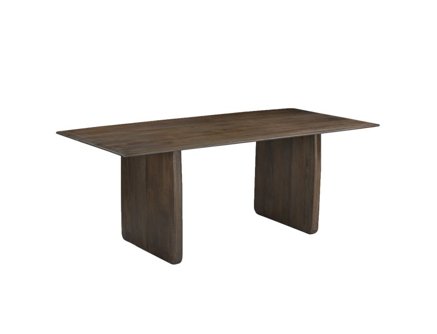 Bazul Rectangular Dining Table, 78" in Mocha