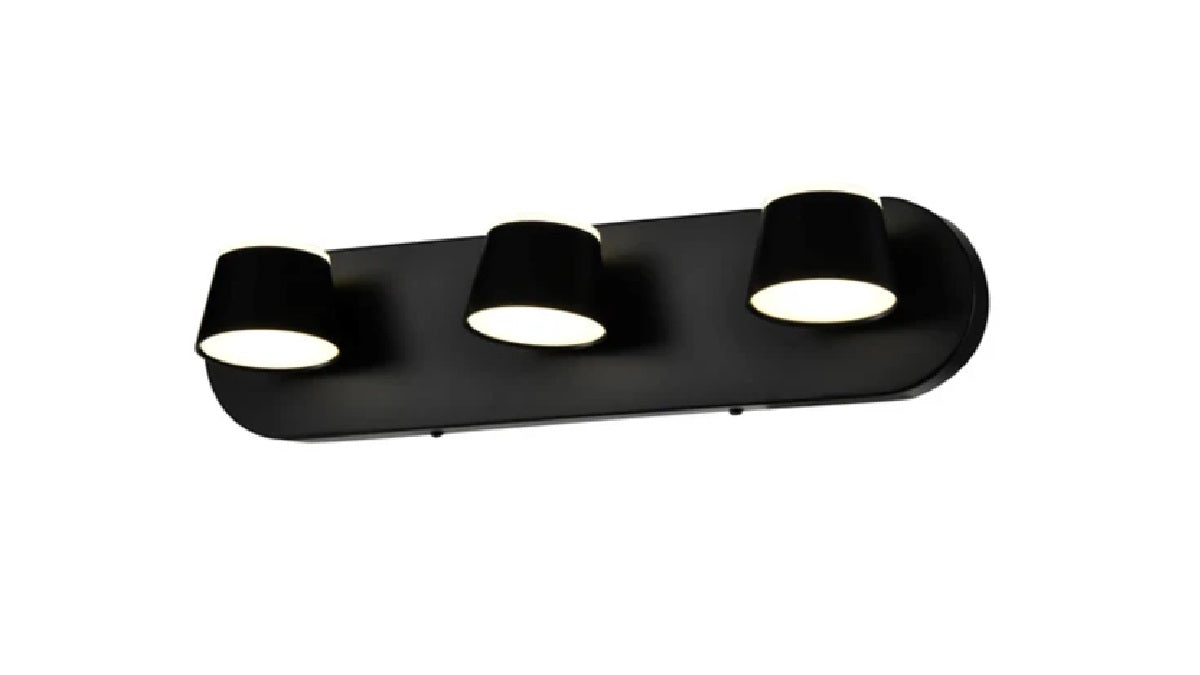 Threefold Charcoal Wall Light