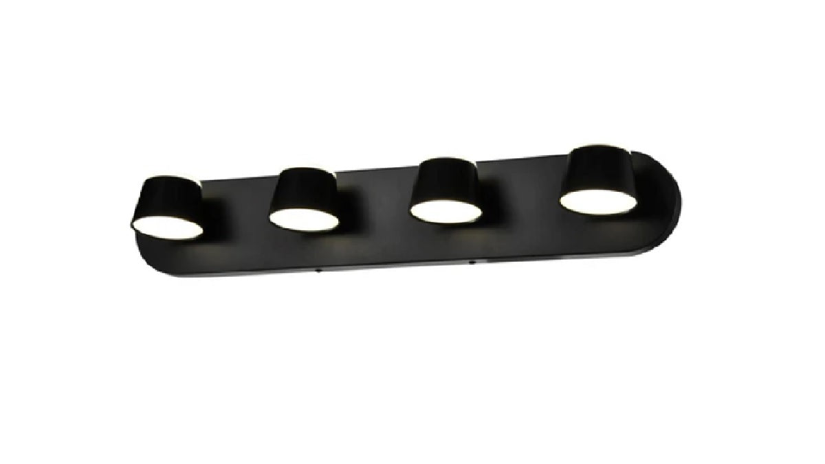 Quad Charcoal Wall Light