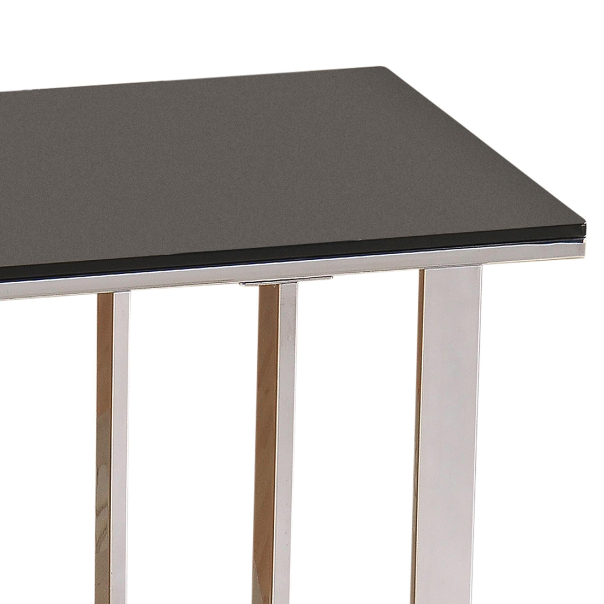 Worldwide Home Furnishings Mod 501-410 Accent Table - Chrome and Black IMAGE 6