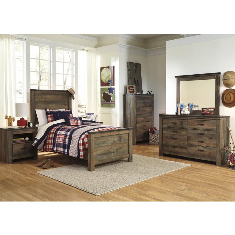 Signature Design by Ashley Trinell B446-83 Twin Panel Rails IMAGE 3