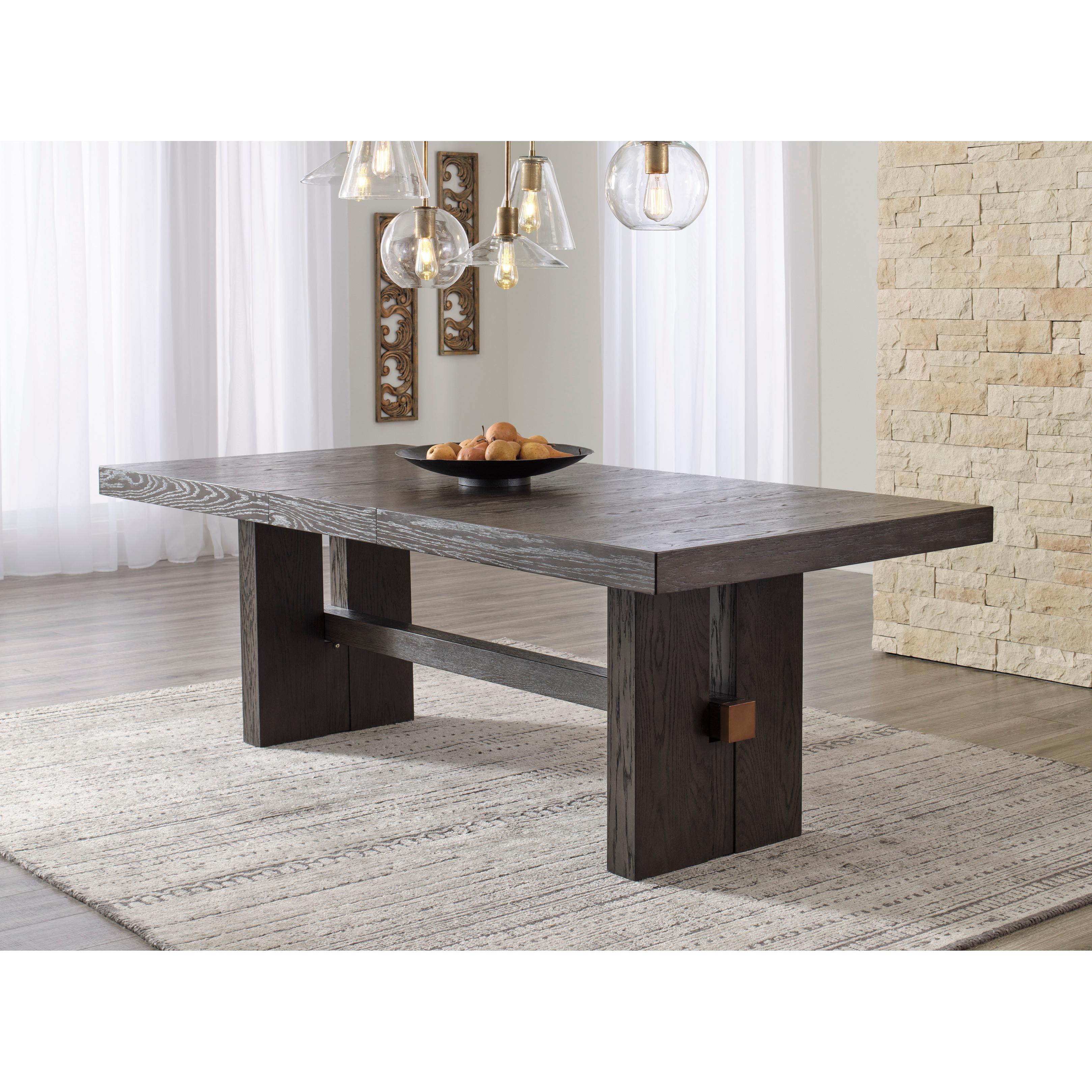 Signature Design by Ashley Burkhaus D984D3 7 pc Dining Set IMAGE 2