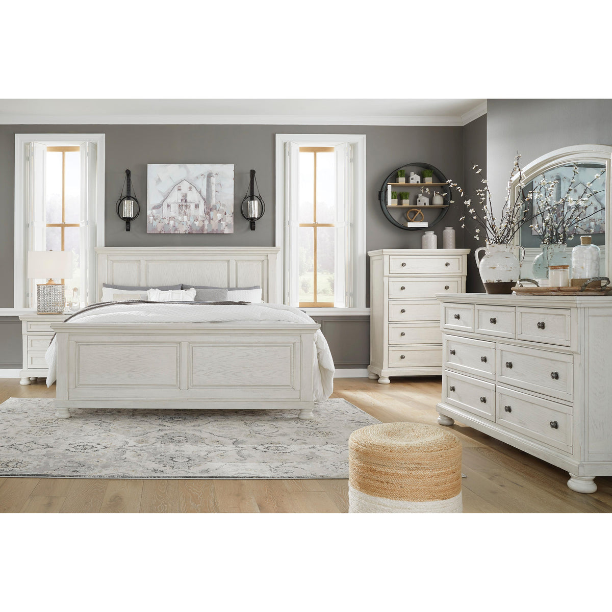 Signature Design by Ashley Robbinsdale B742B38 8 pc King Panel Bedroom Set IMAGE 2