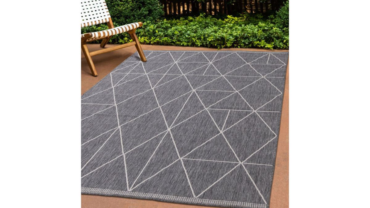 Bristol Reversible Grey Cream Geometric Rug
