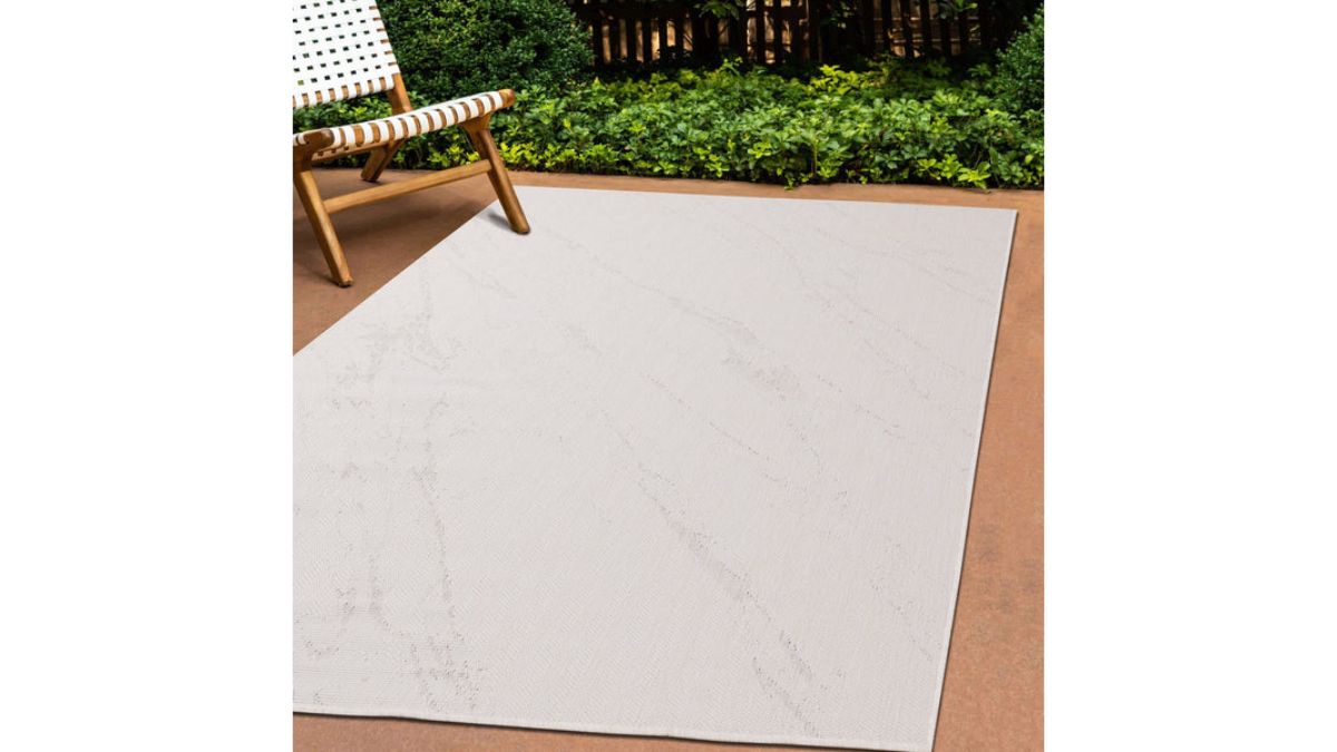 Bristol Reversible Grey Cream Marble Swirl Rug