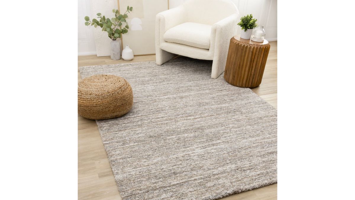 Marquis Grey White Brown Distressed Rug