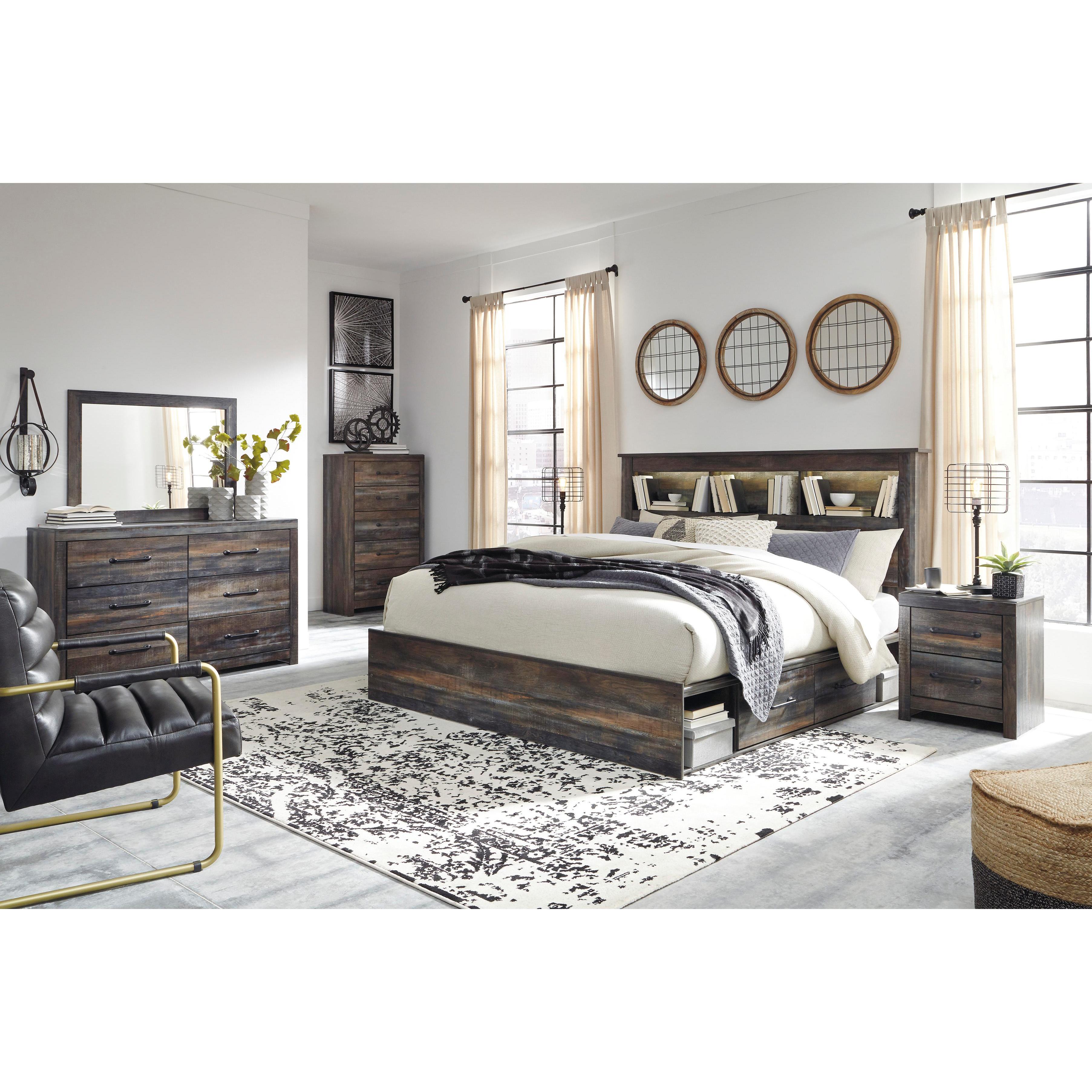 Signature Design by Ashley Drystan B211B119 10 pc King Panel Storage Bedroom Set IMAGE 1