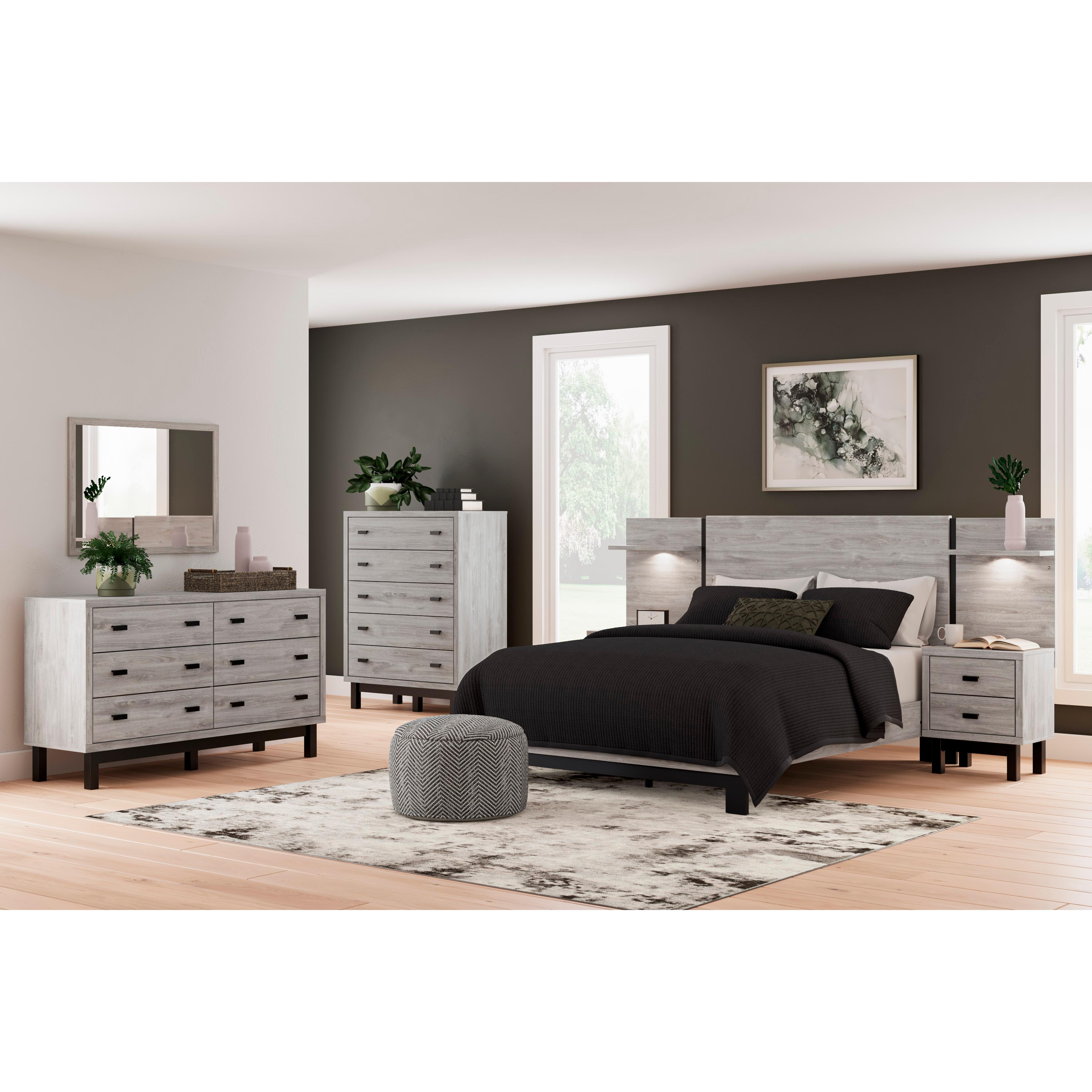 Signature Design by Ashley Vessalli B1036B14 7 pc King Panel Bedroom Set IMAGE 1