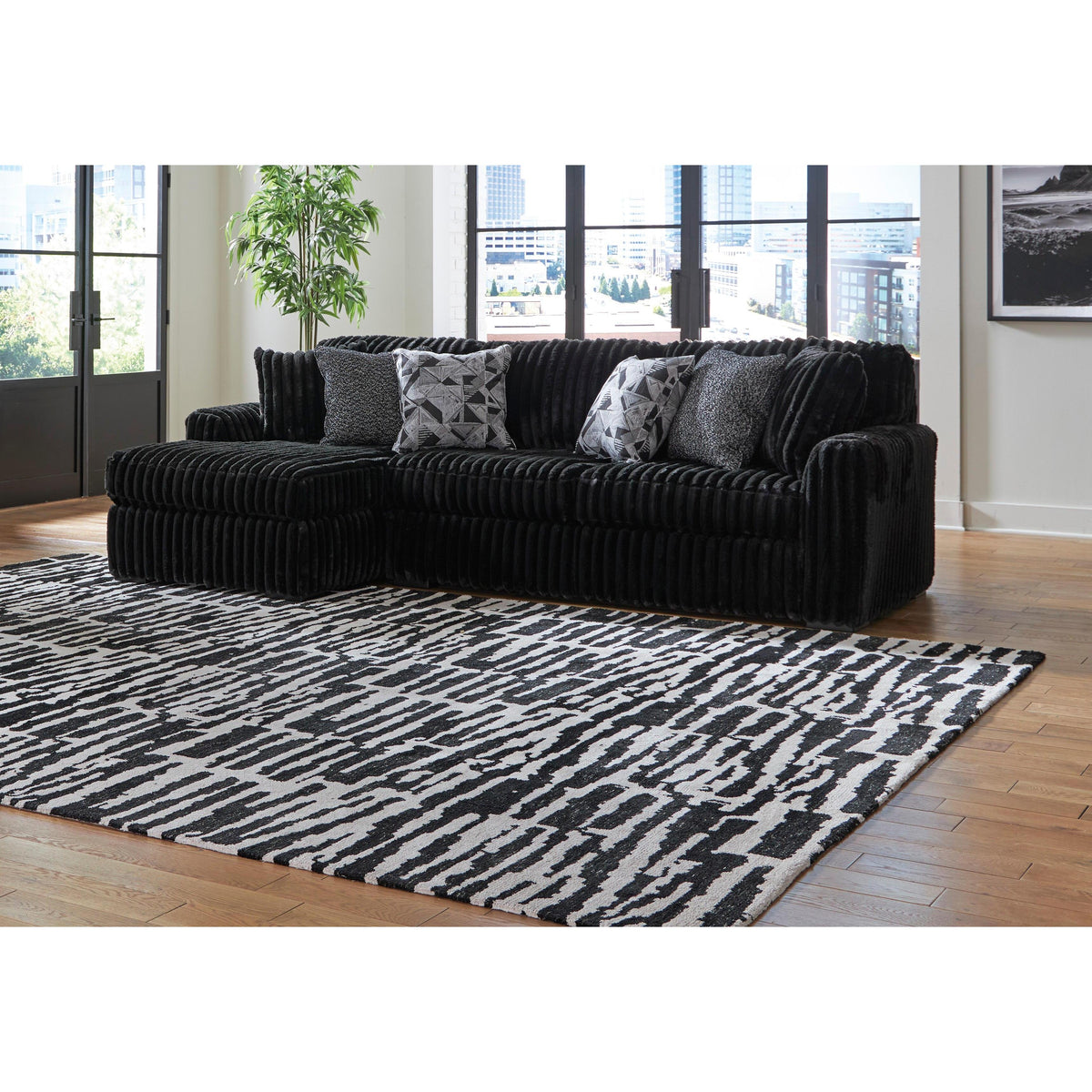 Signature Design by Ashley Midnight-Madness 98103 3 pc Living Room Set IMAGE 2