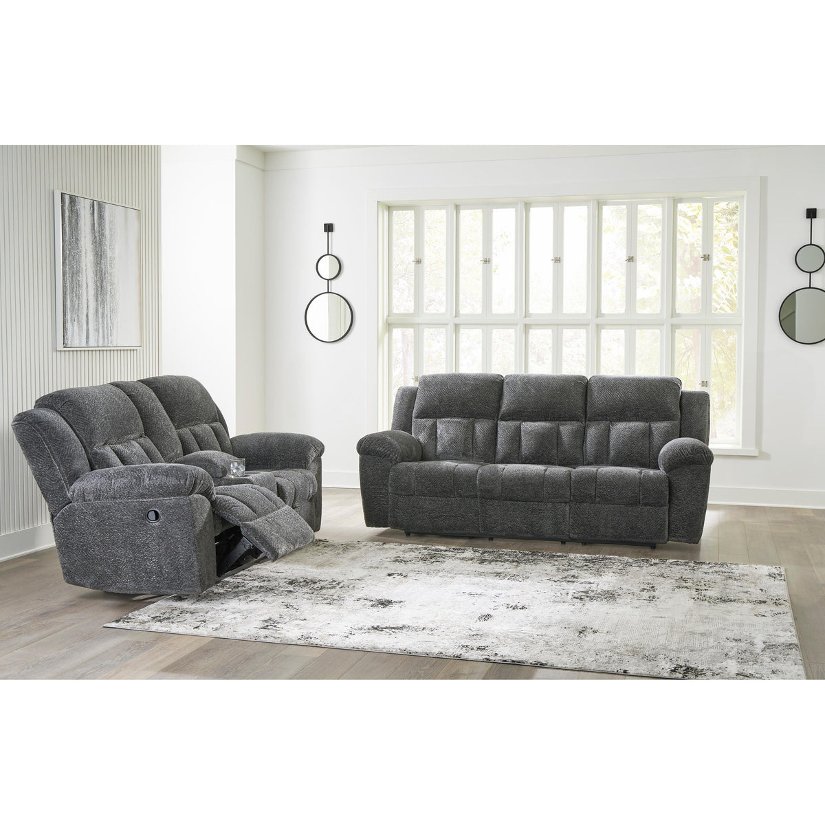 Signature Design by Ashley Frohn 37406U3 2 pc Reclining Living Room Set IMAGE 2
