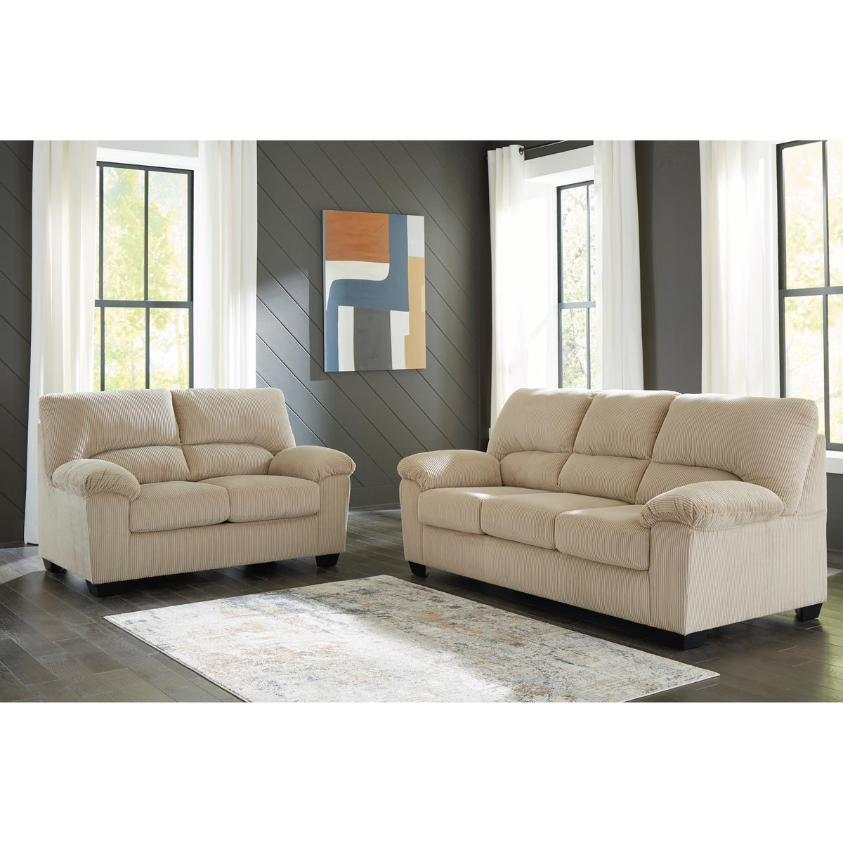 Signature Design by Ashley SimpleJoy 24203U1 2 pc Living Room Set IMAGE 2