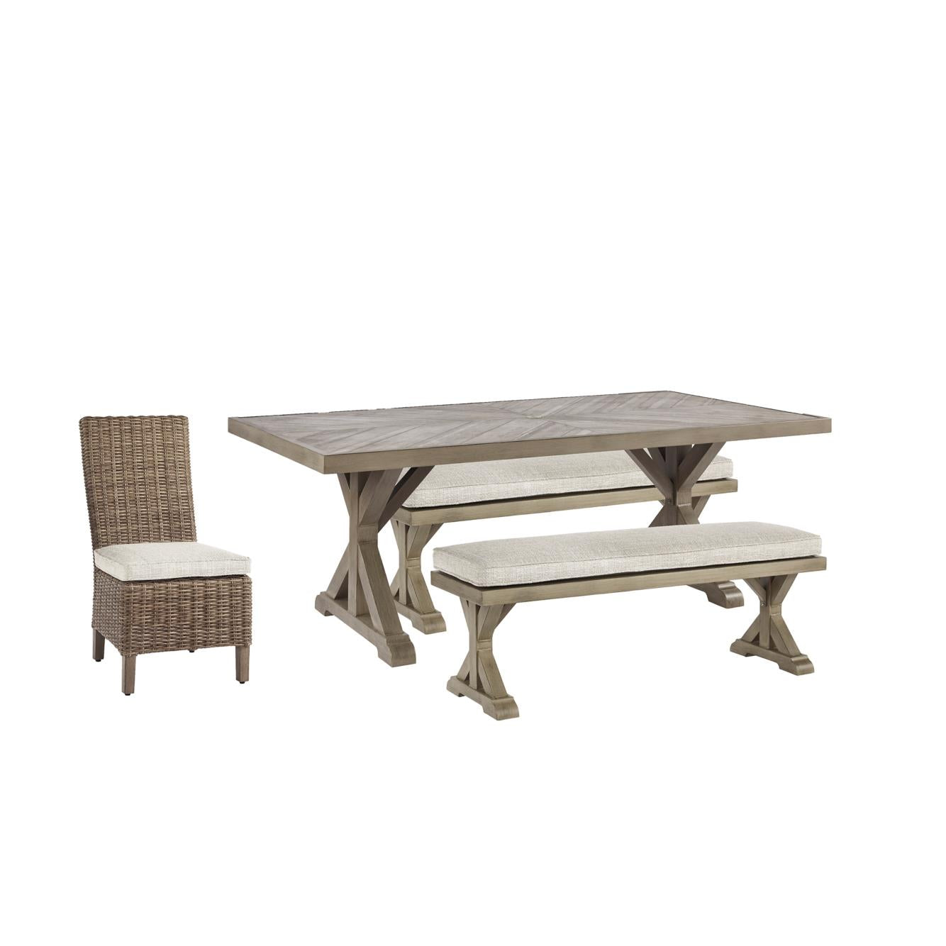 Signature Design by Ashley Beachcroft P791P5 6-piece Outdoor Dining Set IMAGE 1