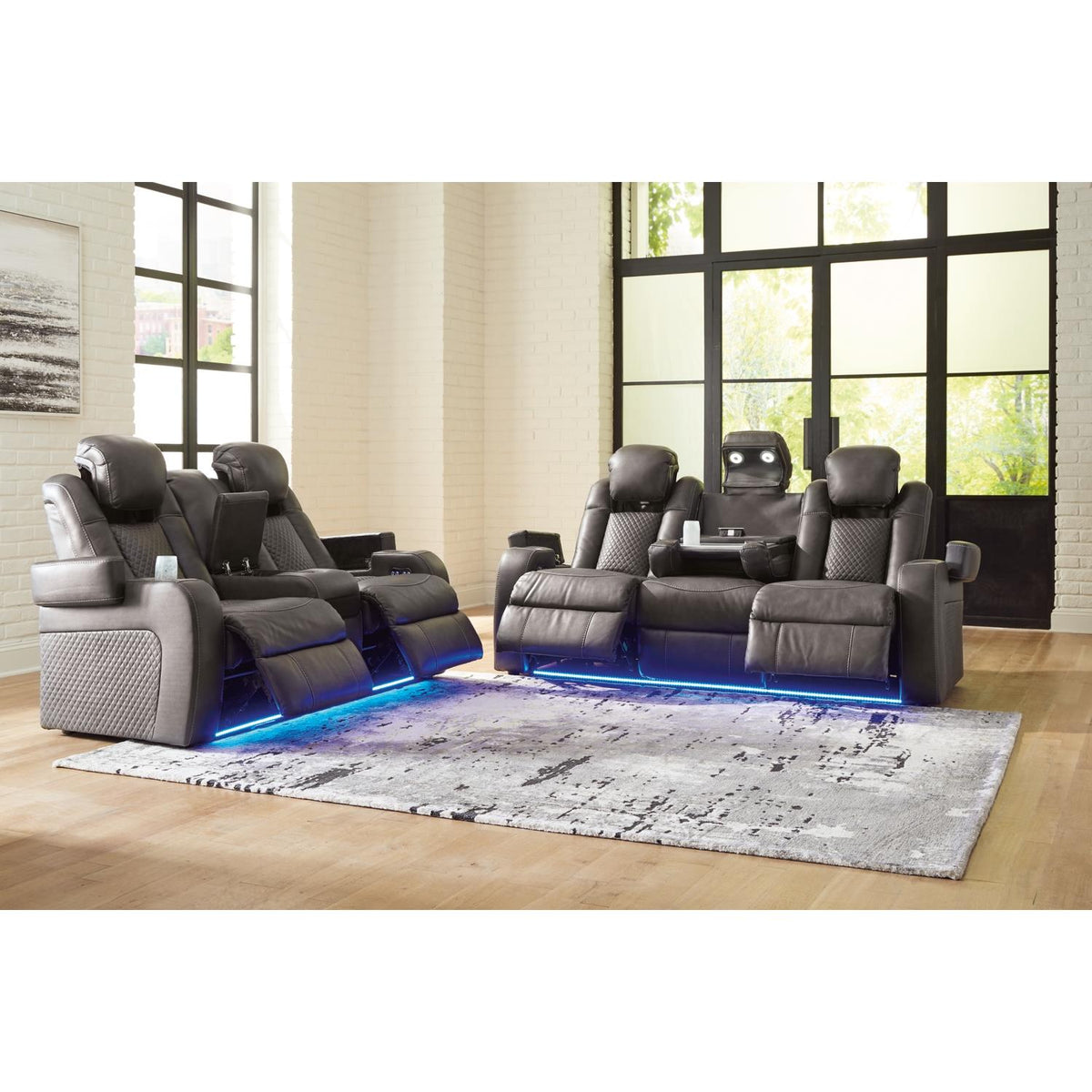 Signature Design by Ashley Fyne-Dyme 36602U1 2 pc Power Reclining Living Room Set IMAGE 4