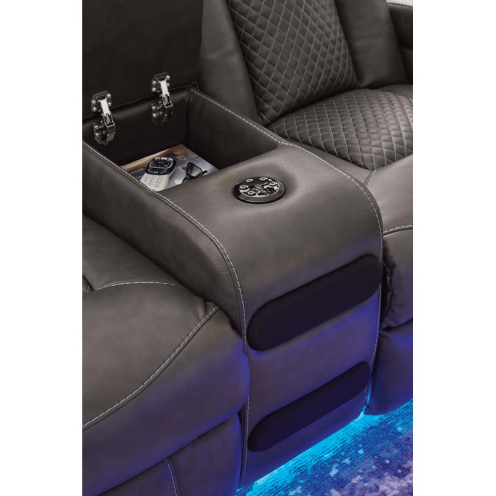 Signature Design by Ashley Fyne-Dyme 36602U1 2 pc Power Reclining Living Room Set IMAGE 8