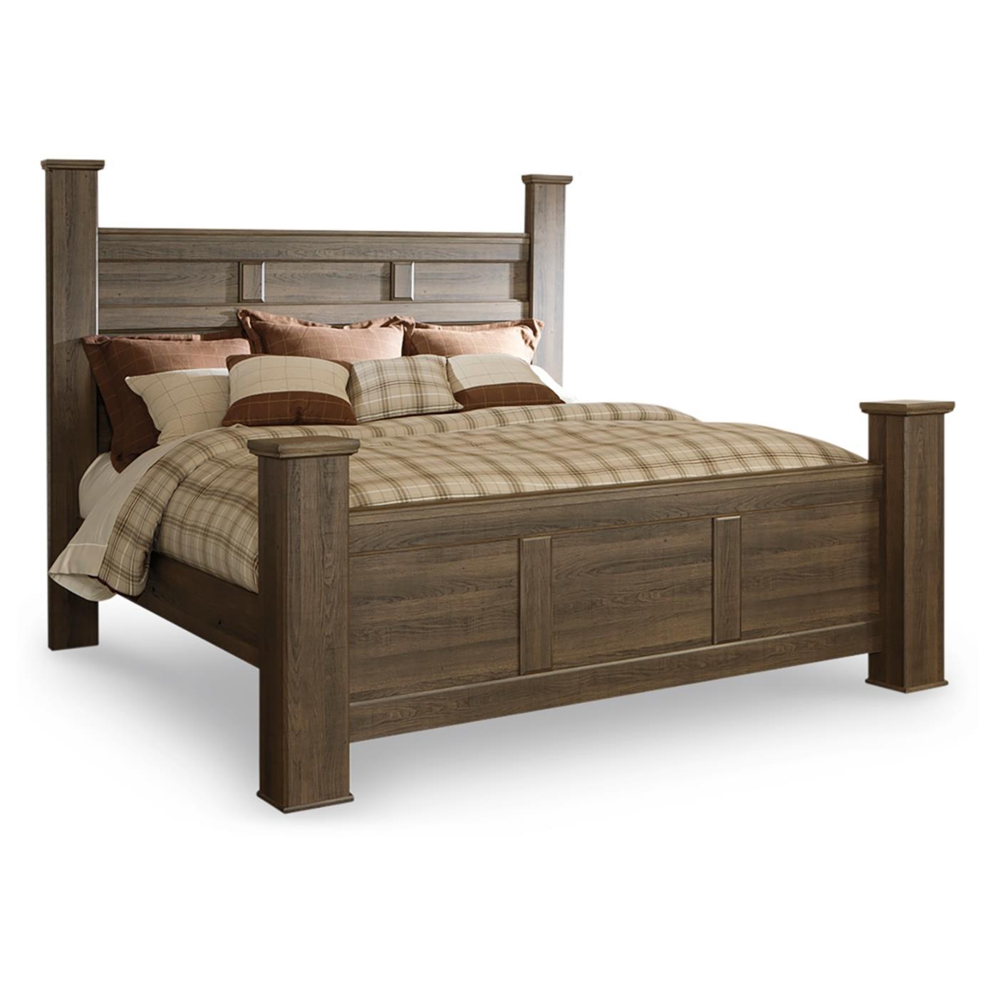 Signature Design by Ashley Juararo B251B27 7 pc King Poster Bedroom Set IMAGE 2