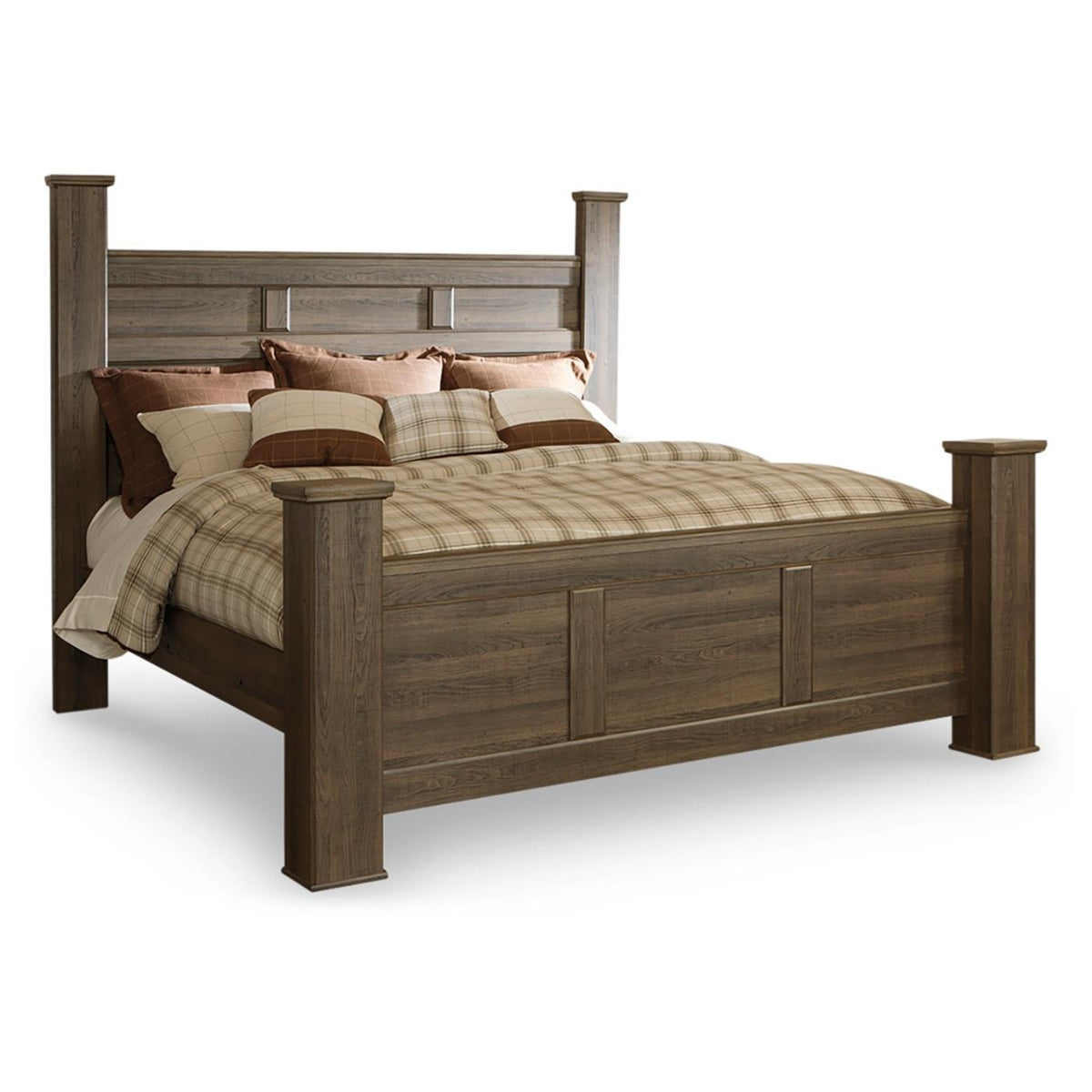 Signature Design by Ashley Juararo B251B27 7 pc King Poster Bedroom Set IMAGE 2