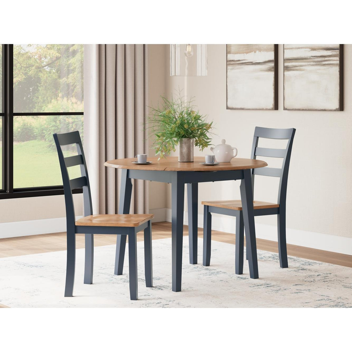 Signature Design by Ashley Gesthaven D399D4 3 pc Dining Set IMAGE 1