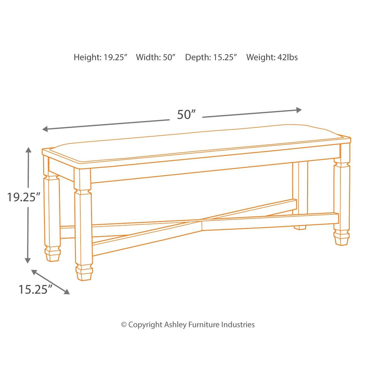 Signature Design by Ashley Tyler Creek D736D2 6 pc Dining Set IMAGE 15