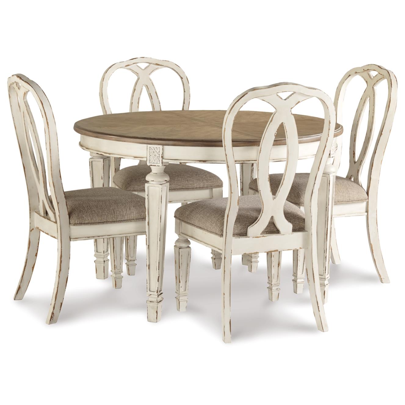 Signature Design by Ashley Realyn D743D2 5 pc Dining Set IMAGE 1
