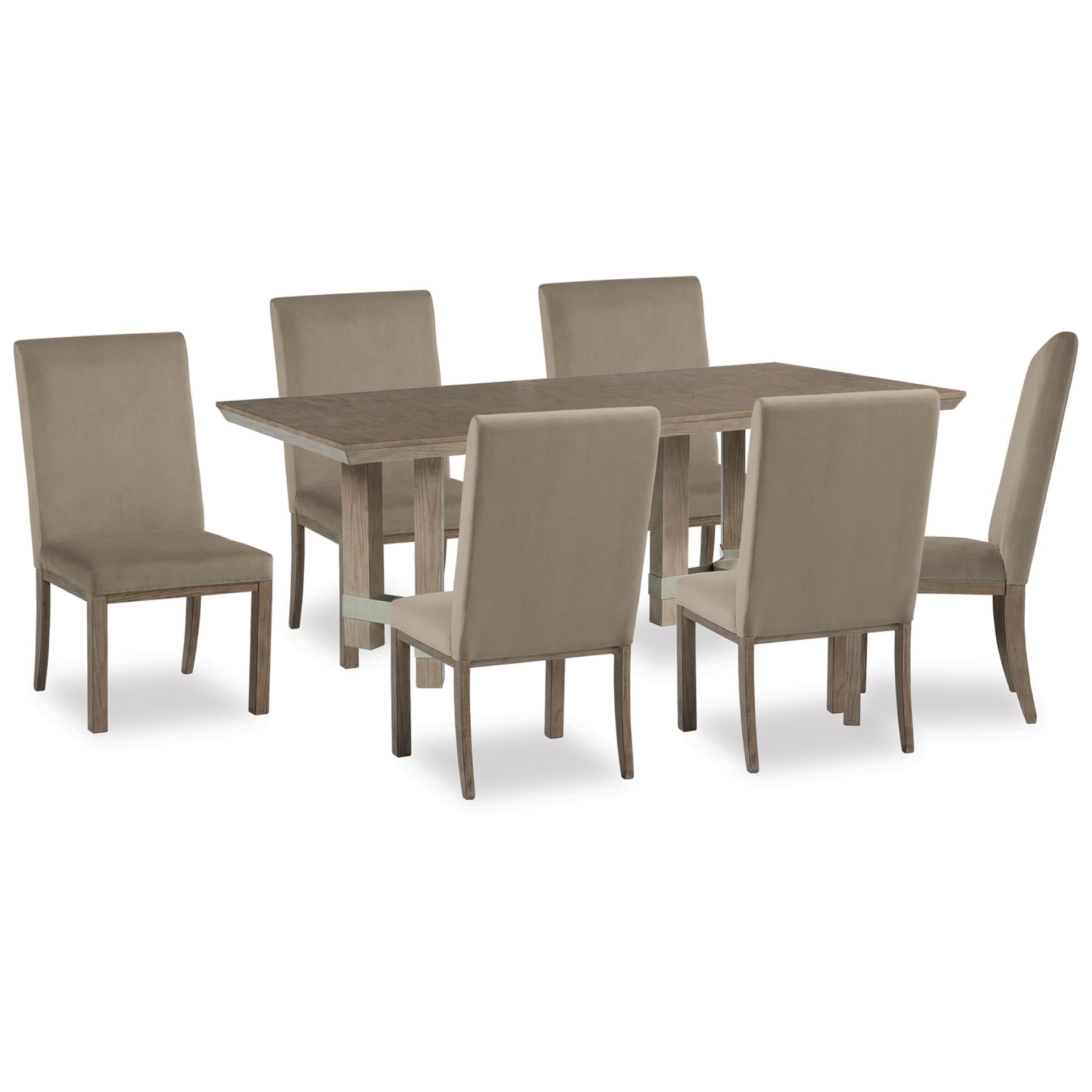 Signature Design by Ashley Chrestner D983D5 7 pc Dining Set IMAGE 1