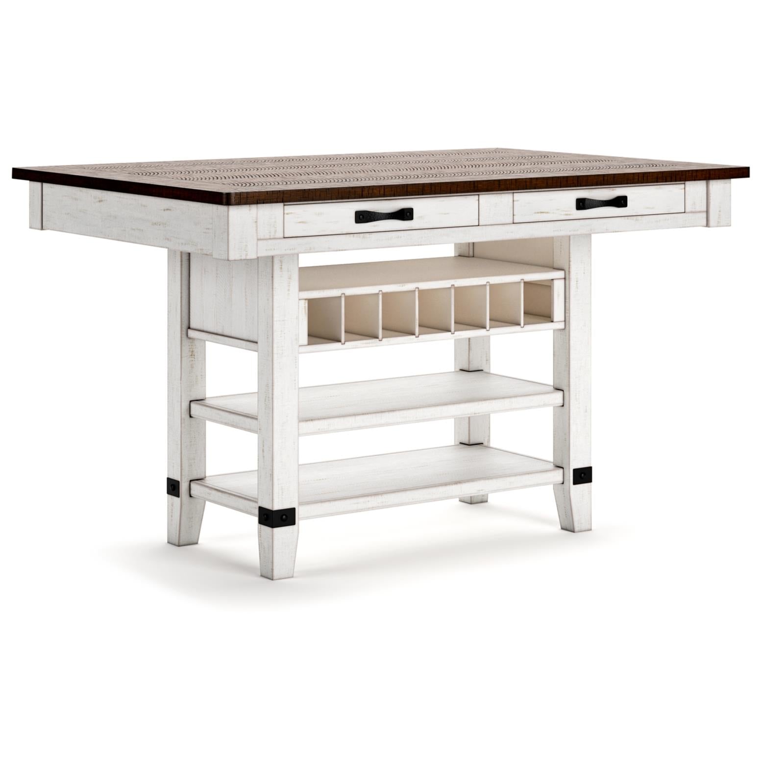 Signature Design by Ashley Valebeck D546D23 5 pc Counter Height Dining Set IMAGE 3