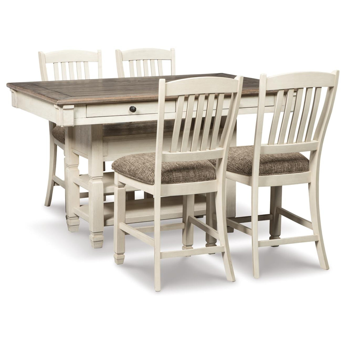 Signature Design by Ashley Bolanburg D647D21 6 pc Counter Height Dining Set IMAGE 2
